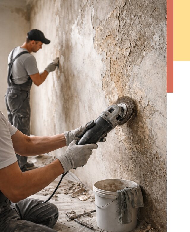 Снятие и удаление краски со стен в Вязниках от 2243 руб. — ОТДЕЛОЧНИК-Взн