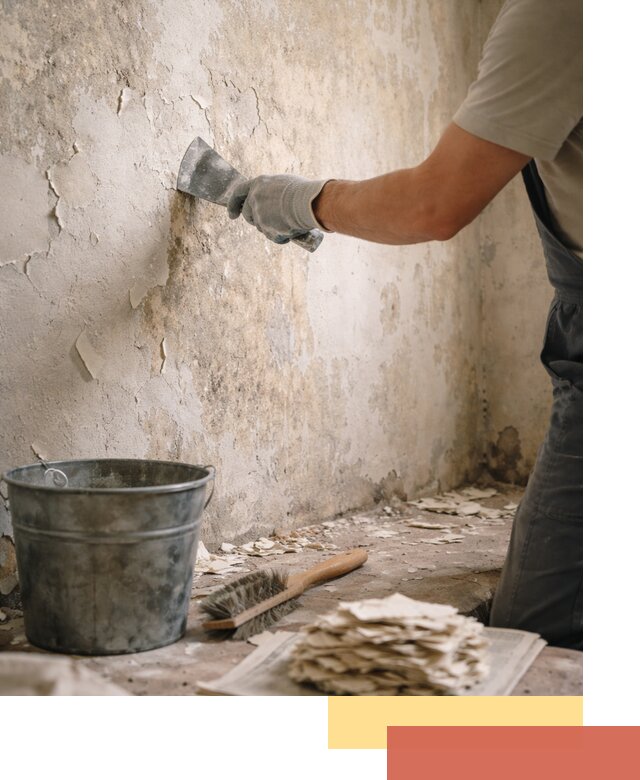 Удаление старой краски со стен в Вязниках качественно и быстро