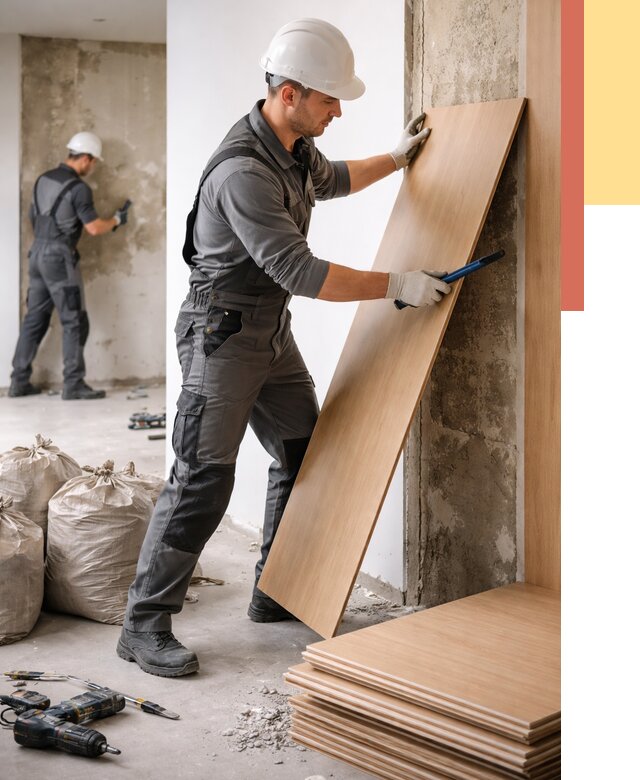 Демонтаж стеновых панелей в Вязниках от 3739 руб. за м² быстро и недорого | ОТДЕЛОЧНИК-Взн