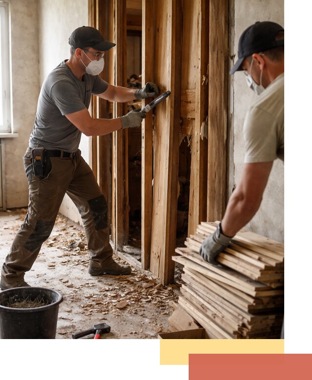 Демонтаж деревянных перегородок в Вязниках быстро и аккуратно