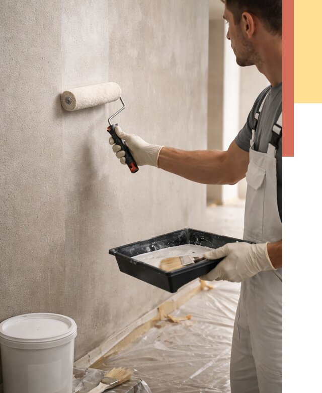 Грунтовка стен в Вязниках от 2350 руб. м2 — быстро, недорого, с материалом | ОТДЕЛОЧНИК-Взн