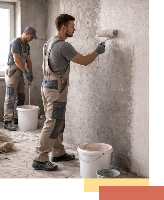 Нанесение бетоноконтакта на стены в Вязниках для последующей отделки