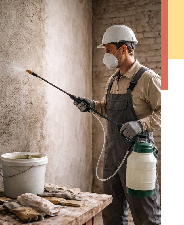 Антисептическая обработка стен в Вязниках от 1282 руб. — быстро и недорого | ОТДЕЛОЧНИК-Взн