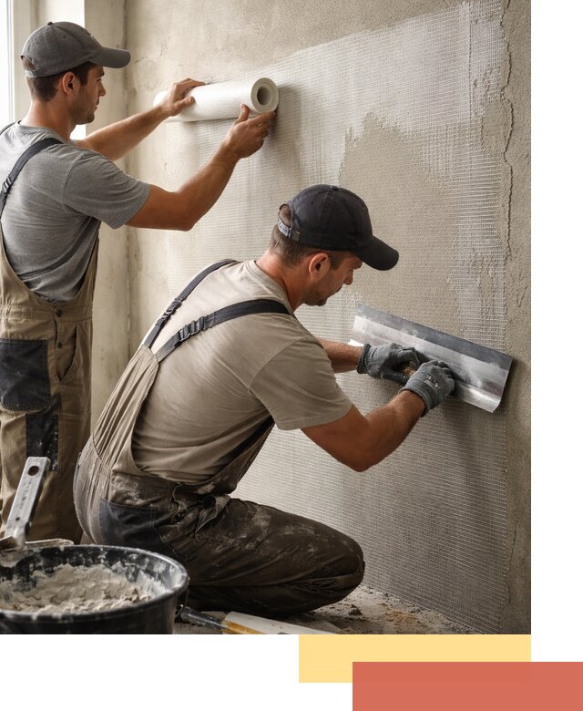 Армирование стен стеклосеткой в Вязниках для прочной отделки