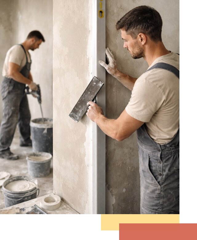 Выведение углов стен в Вязниках: монтаж и оштукатуривание