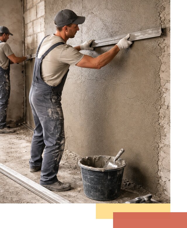 Штукатурка стен цементно-песчаная в Вязниках профессионально