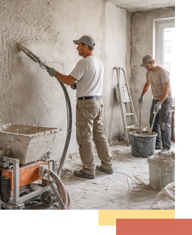 Машинная штукатурка стен в Вязниках — быстро и качественно