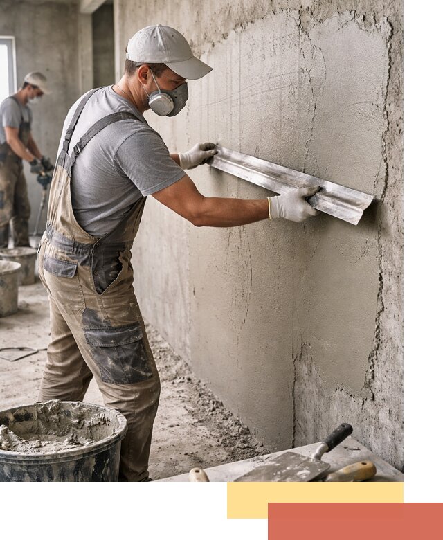 Штукатурка бетонных стен в Вязниках качественно и долговечно