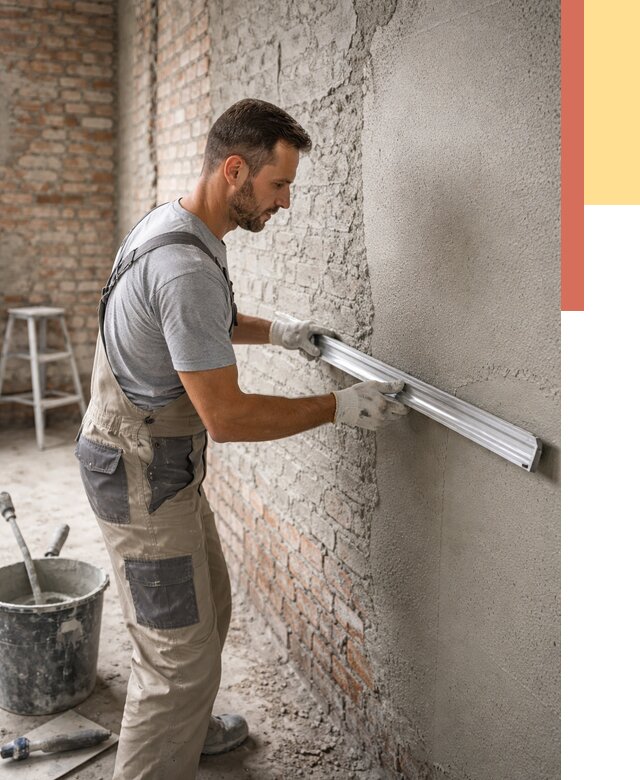 Штукатурка кирпичных стен в Вязниках от 4807 руб/м2 — быстро и недорого | ОТДЕЛОЧНИК-Взн