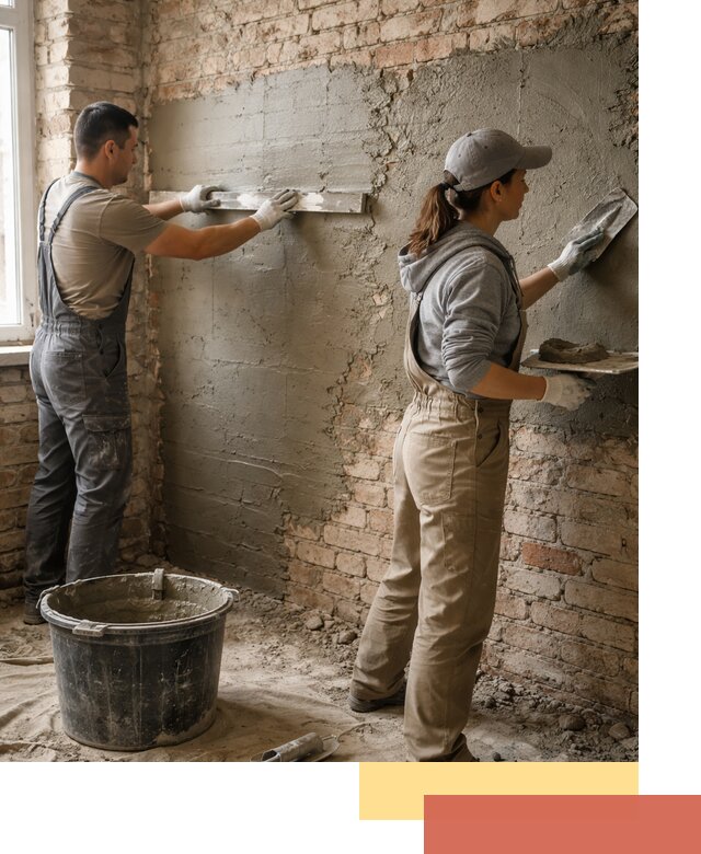 Штукатурка кирпичных стен в Вязниках — качественно и надежно