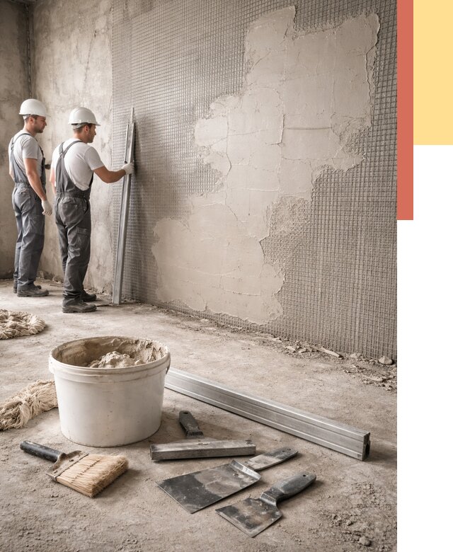 Штукатурка стен по сетке в Вязниках от 5876 руб./м2 — быстро и недорого | ОТДЕЛОЧНИК-Взн