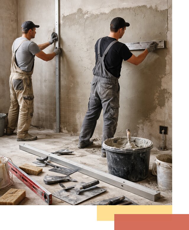 Профессиональная штукатурка стен под плитку в Вязниках