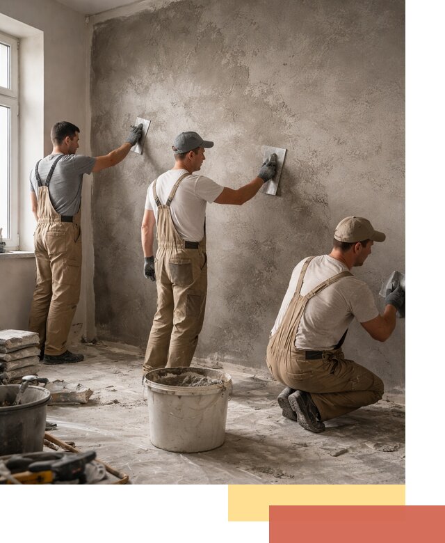 Декоративная штукатурка под бетон в Вязниках для стен и потолков