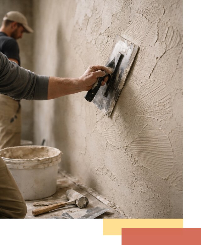 Фактурная штукатурка стен в Вязниках — монтаж, отделка, реставрация