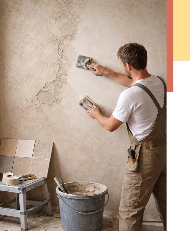 Ремонт декоративной штукатурки в Вязниках от 4807 руб. под ключ | ОТДЕЛОЧНИК-Взн