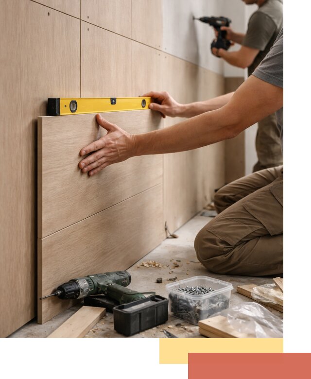 Профессиональный монтаж МДФ панелей на стены в Вязниках