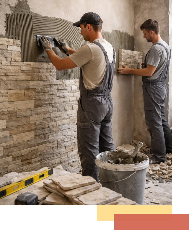 Монтаж искусственного камня в Вязниках — облицовка стен и фасадов