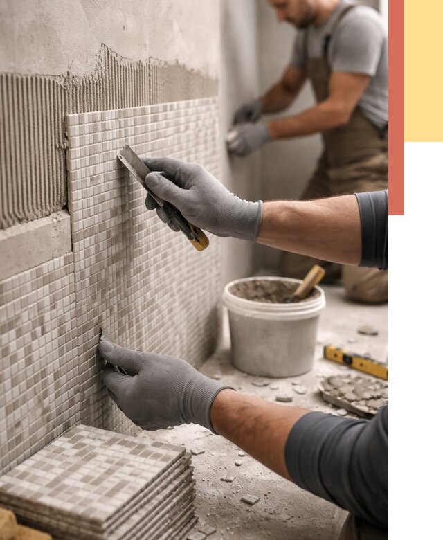 Облицовка стен мозаикой в Вязниках от 3419 руб/м2 — укладка мозаики на стены | ОТДЕЛОЧНИК-Взн