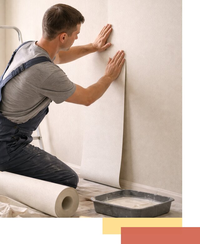 Поклейка флизелиновых обоев в Вязниках качественно и быстро