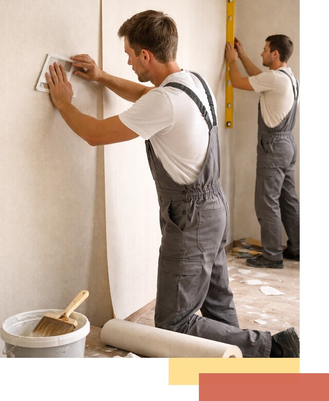 Поклейка бумажных обоев в Вязниках качественно и недорого