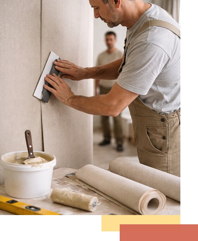 Поклейка текстильных обоев в Вязниках профессионально и аккуратно