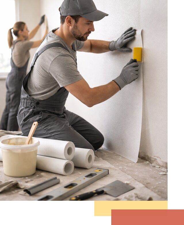 Поклейка стеклообоев профессионально в Вязниках