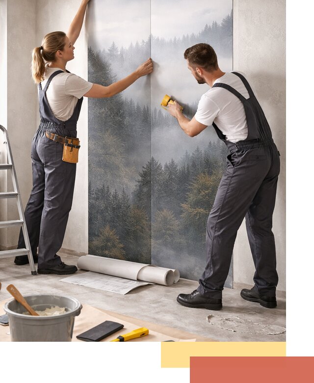 Поклейка фотообоев профессионально в Вязниках под ключ