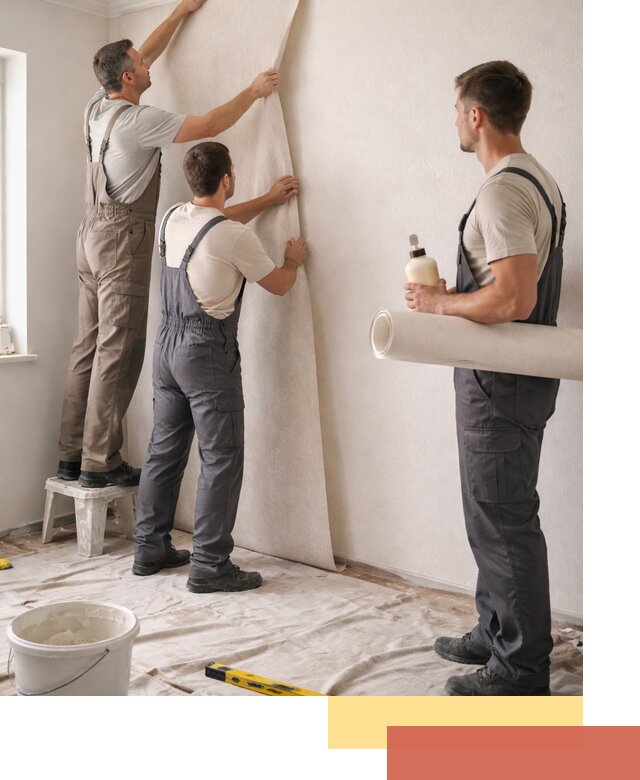 Оклейка стен обоями в Вязниках — качественно и профессионально