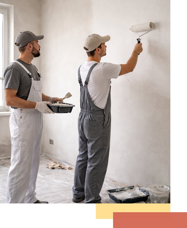 Покраска стен водоэмульсионной краской в Вязниках