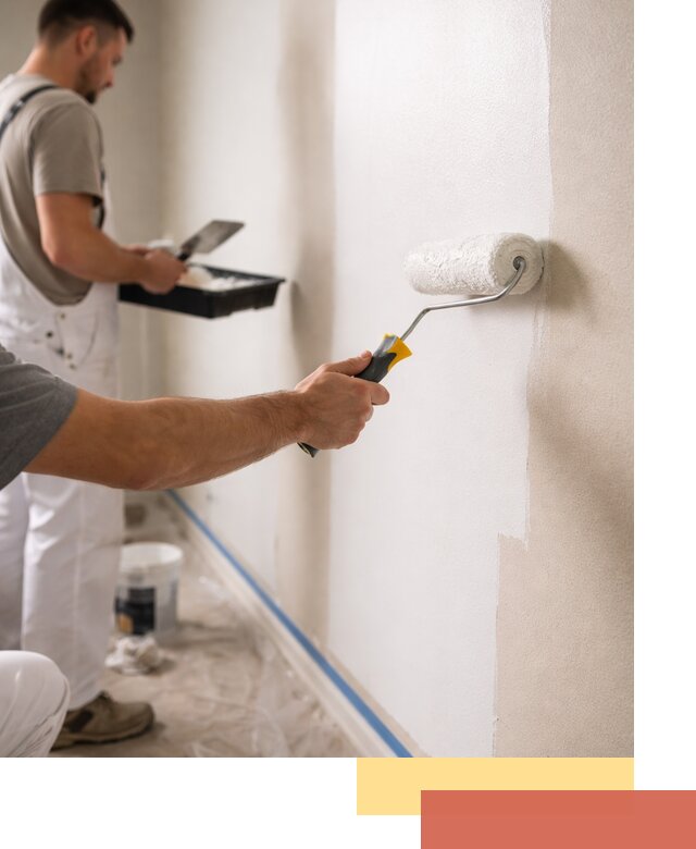 Покраска стен акриловой краской профессионально в Вязниках