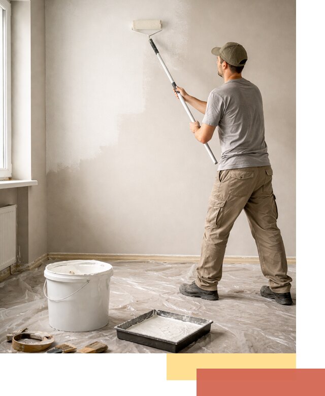 Покраска стен латексной краской в Вязниках качественно и быстро