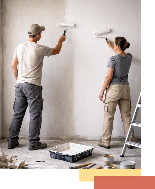 Окраска стен по стеклохолсту в Вязниках качественно и долговечно