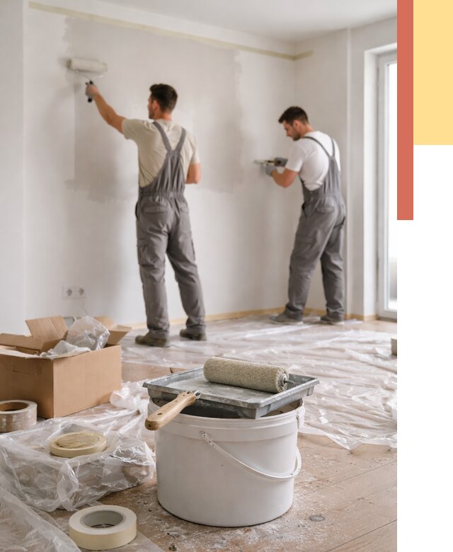 Покраска стен в квартире в Вязниках от 2671 руб/м2 — быстро и недорого | ОТДЕЛОЧНИК-Взн