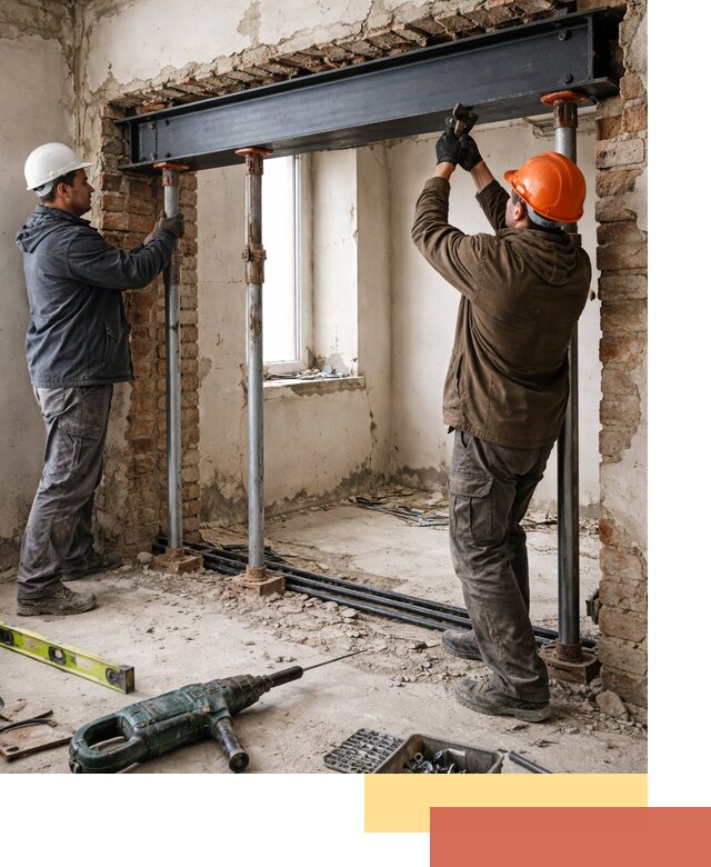 Усиление проема в стене в Вязниках для расширения и безопасности