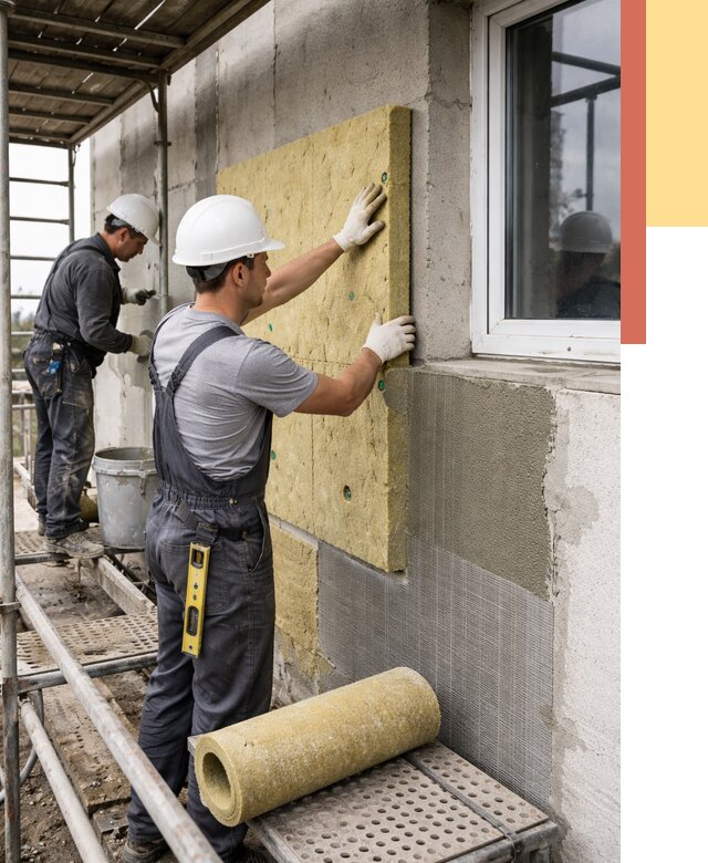 Утепление стен в Вязниках от 4594 руб. под ключ — быстро и недорого | ОТДЕЛОЧНИК-Взн