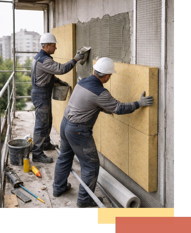 Утепление стен зданий и домов в Вязниках качественно и надежно