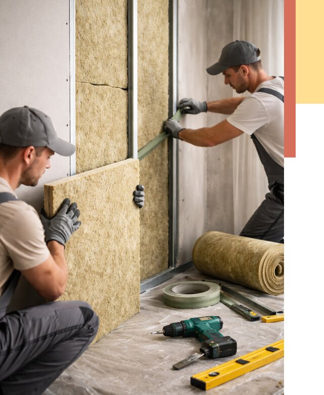 Шумоизоляция стен в Вязниках под ключ от 1976 руб. | ОТДЕЛОЧНИК-Взн