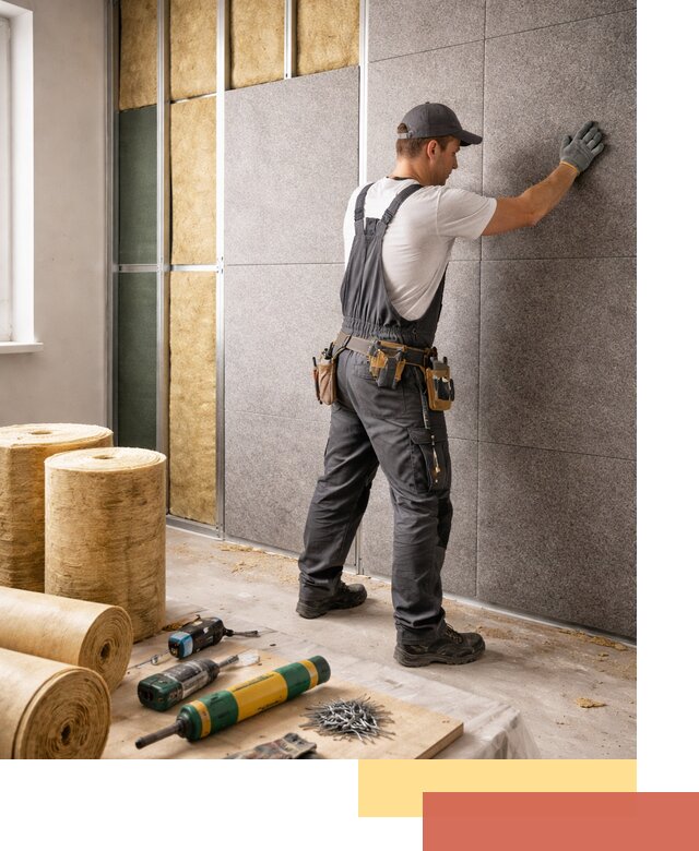 Профессиональная шумоизоляция стен в Вязниках для квартиры и офиса