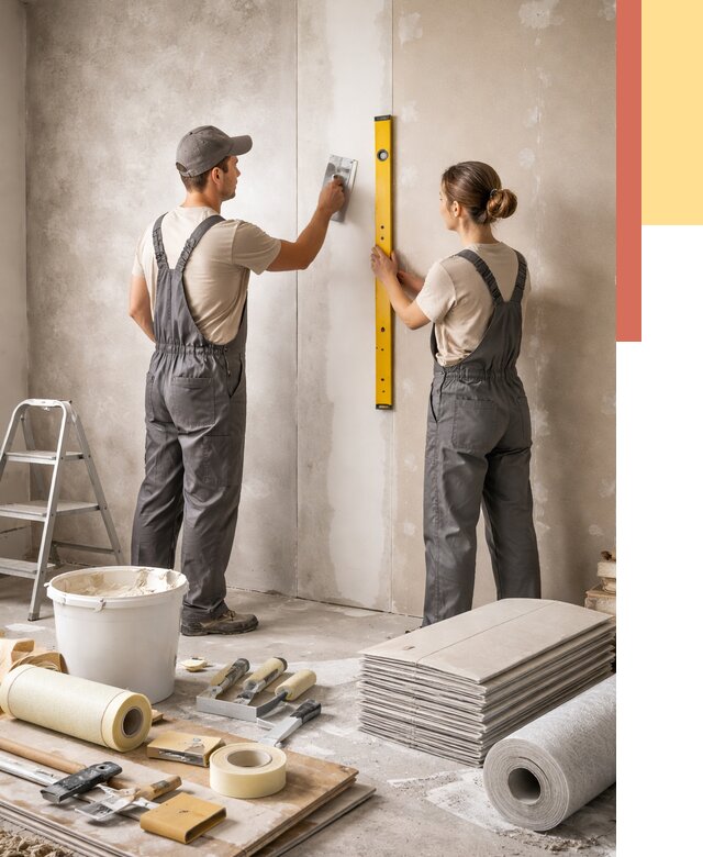 Отделка стен в Вязниках от 1602 руб/м² — недорого, быстро, под ключ | ОТДЕЛОЧНИК-Взн