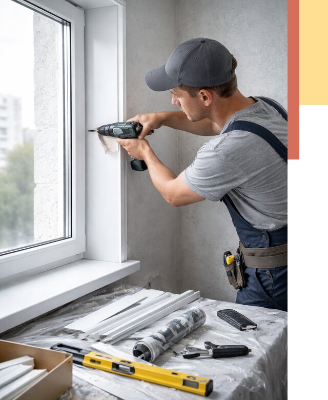 Установка пластиковых откосов в Вязниках от 2404 руб. | ОТДЕЛОЧНИК-Взн монтаж, быстро и недорого