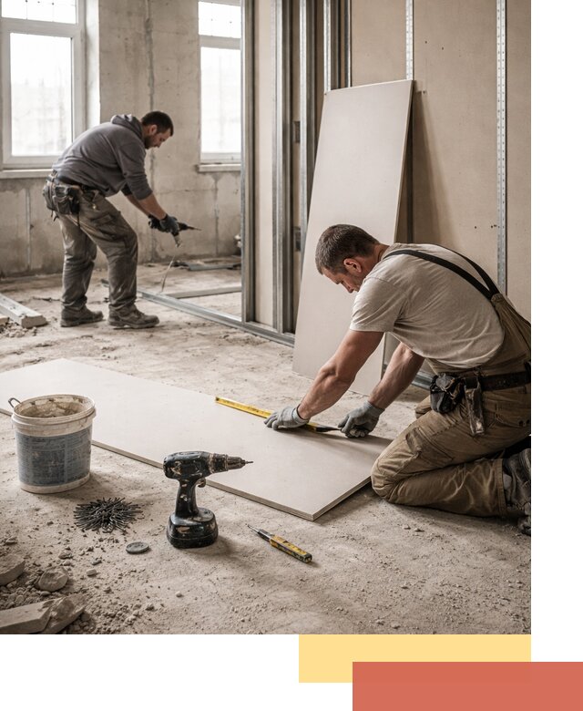 Кладка перегородок из ПГП под ключ в Вязниках