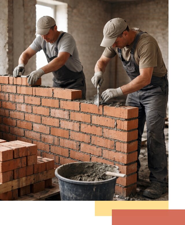 Кладка кирпичных перегородок под ключ в Вязниках