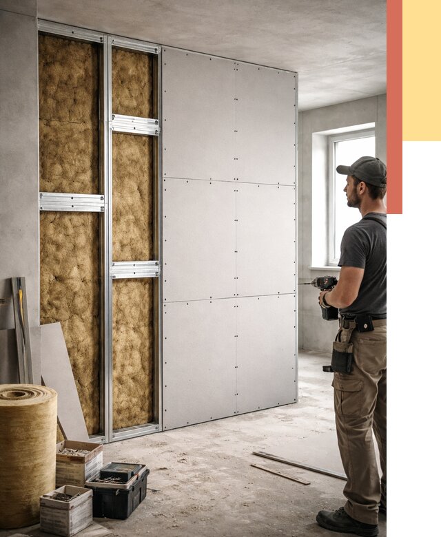 Усиленная перегородка под навеску в Вязниках от 13674 руб. — монтаж под ключ | ОТДЕЛОЧНИК-Взн