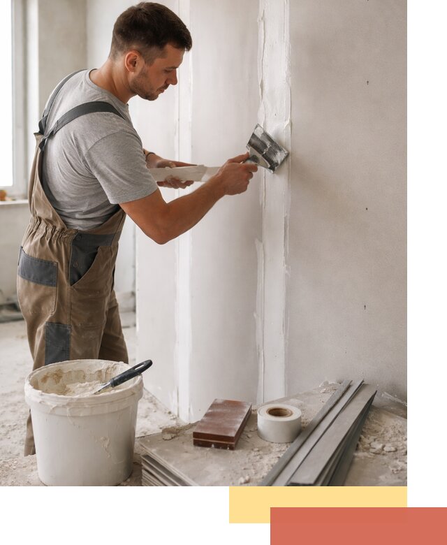 Шпаклевка перегородок из гипсокартона в Вязниках качественно и быстро