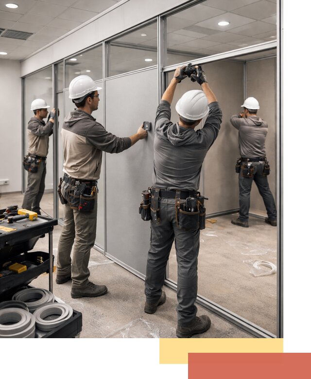 Мобильные офисные перегородки под ключ в Вязниках