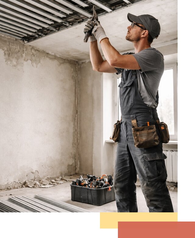 Демонтаж реечного потолка в Вязниках быстро и аккуратно