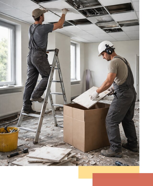 Демонтаж потолочной плитки в Вязниках быстро и аккуратно