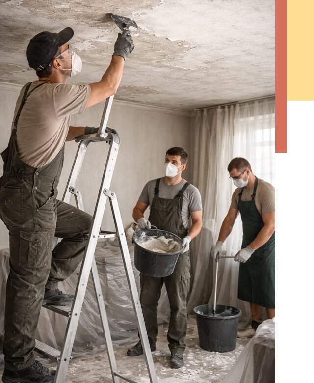 Удаление побелки с потолка в Вязниках от 2671 руб. быстро и недорого | ОТДЕЛОЧНИК-Взн