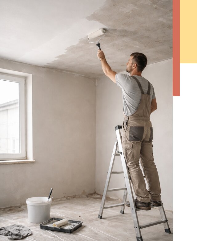 Грунтовка потолка в Вязниках от 2671 руб. — быстро и недорого | ОТДЕЛОЧНИК-Взн