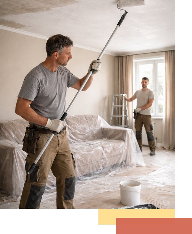 Грунтовка потолка в Вязниках — подготовка под покраску и отделку